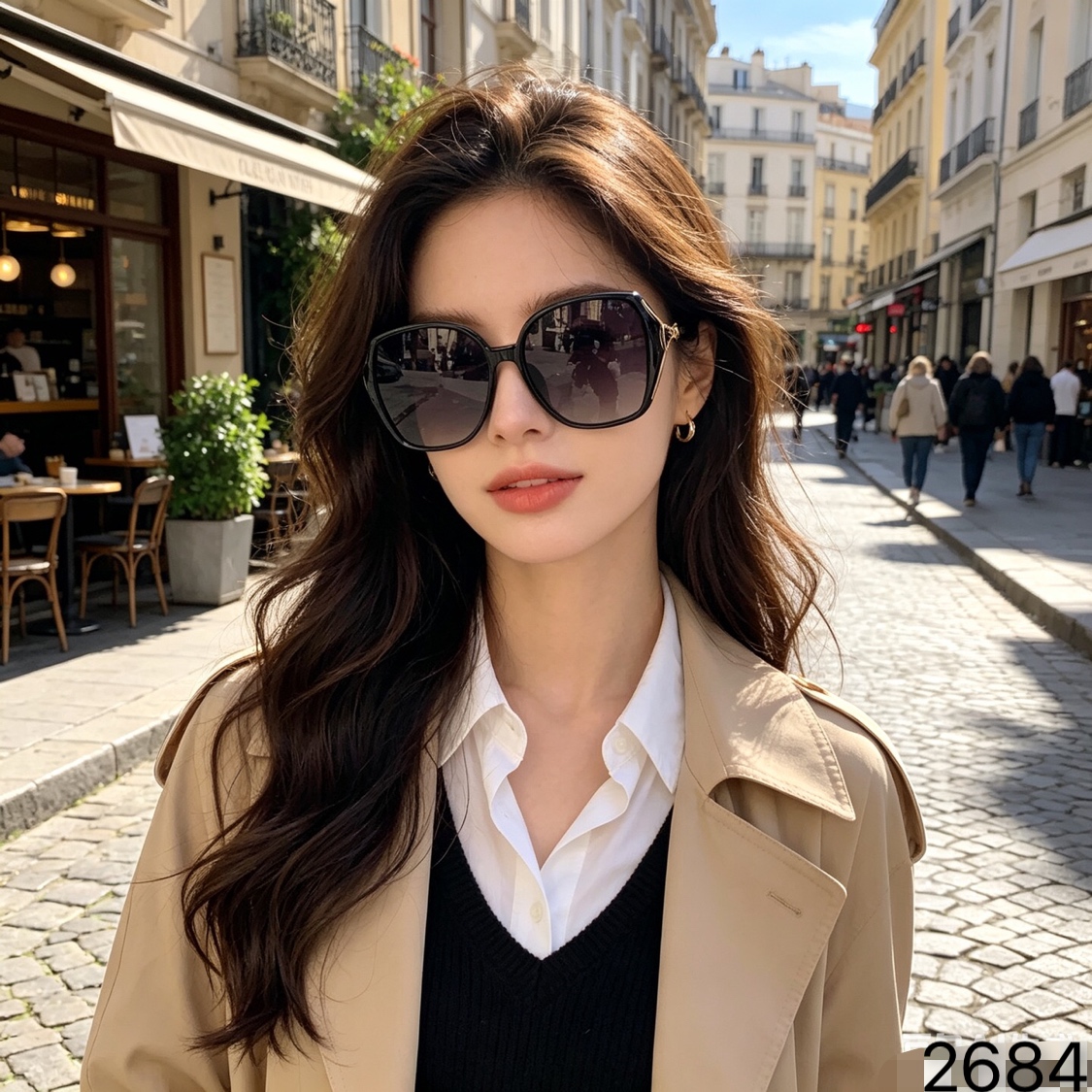 CHANE*新款大框眼镜素颜个性时尚显瘦防晒太阳镜防紫外线墨镜潮女太阳镜
