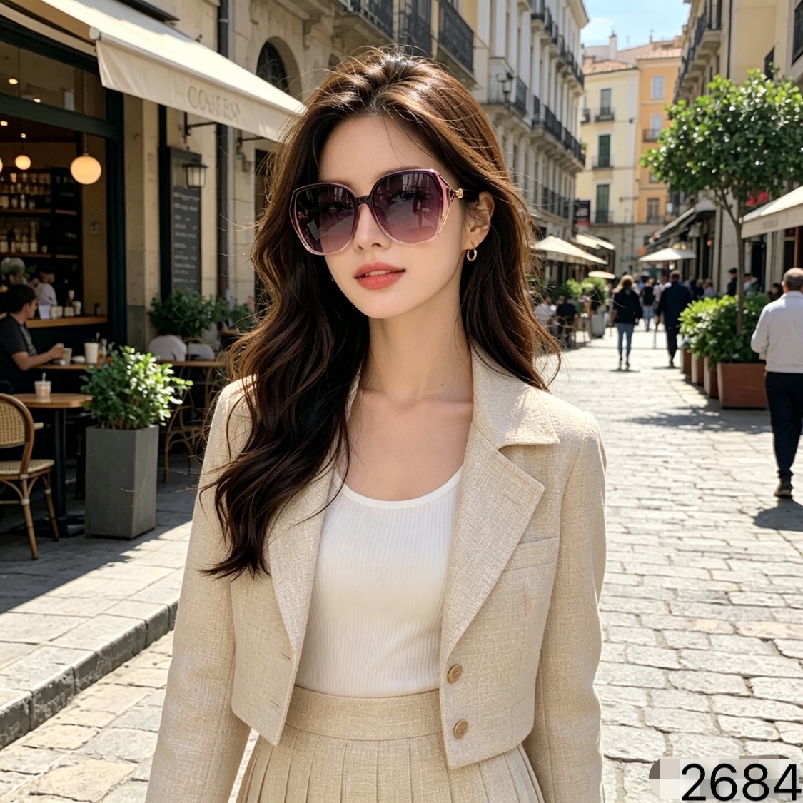 CHANE*新款大框眼镜素颜个性时尚显瘦防晒太阳镜防紫外线墨镜潮女太阳镜