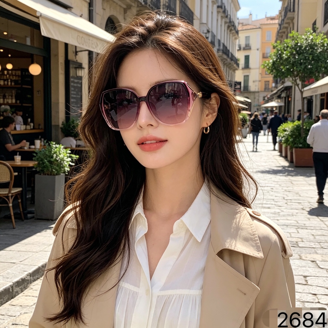 CHANE*新款大框眼镜素颜个性时尚显瘦防晒太阳镜防紫外线墨镜潮女太阳镜