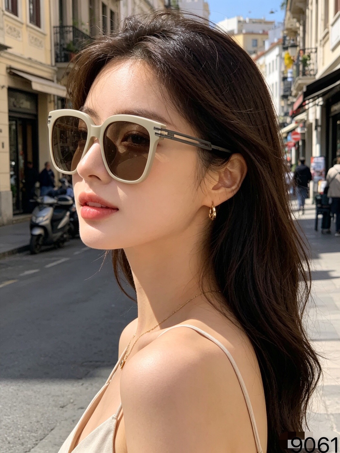 Dio*新款方形简约街拍帅气墨镜时尚度假气质太阳眼镜防晒小脸男女
