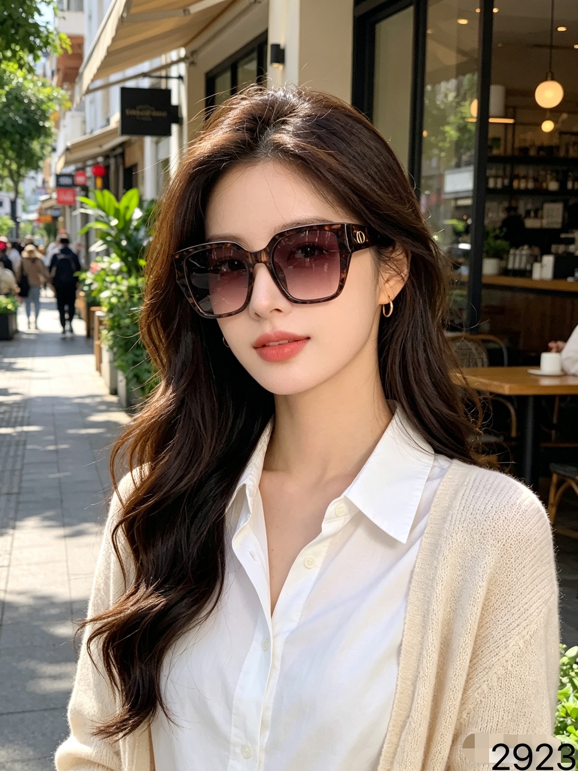 Dio*新款时尚潮流女士防晒个性方框2026墨镜百搭女欧美太阳镜