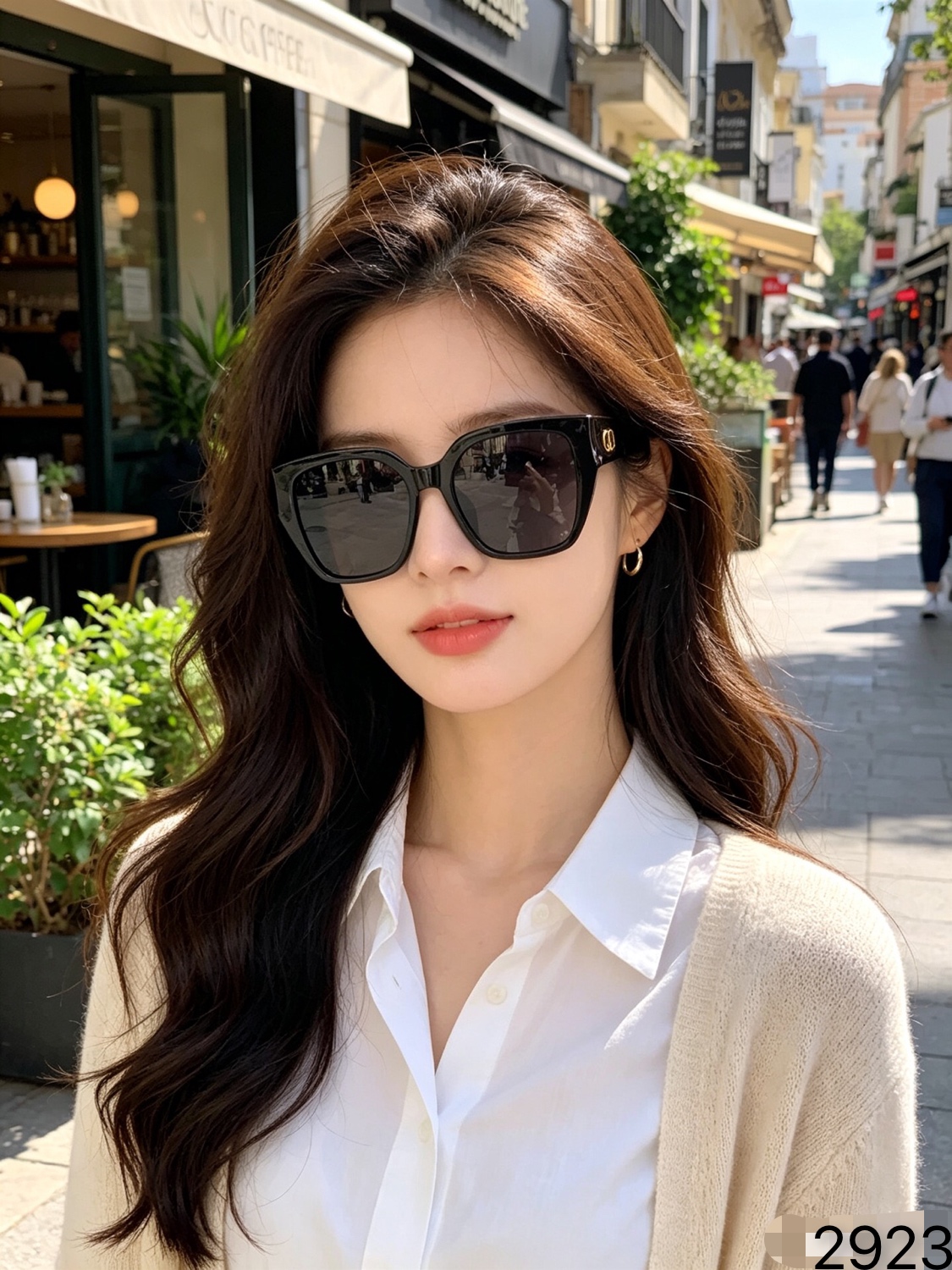 Dio*新款时尚潮流女士防晒个性方框2026墨镜百搭女欧美太阳镜