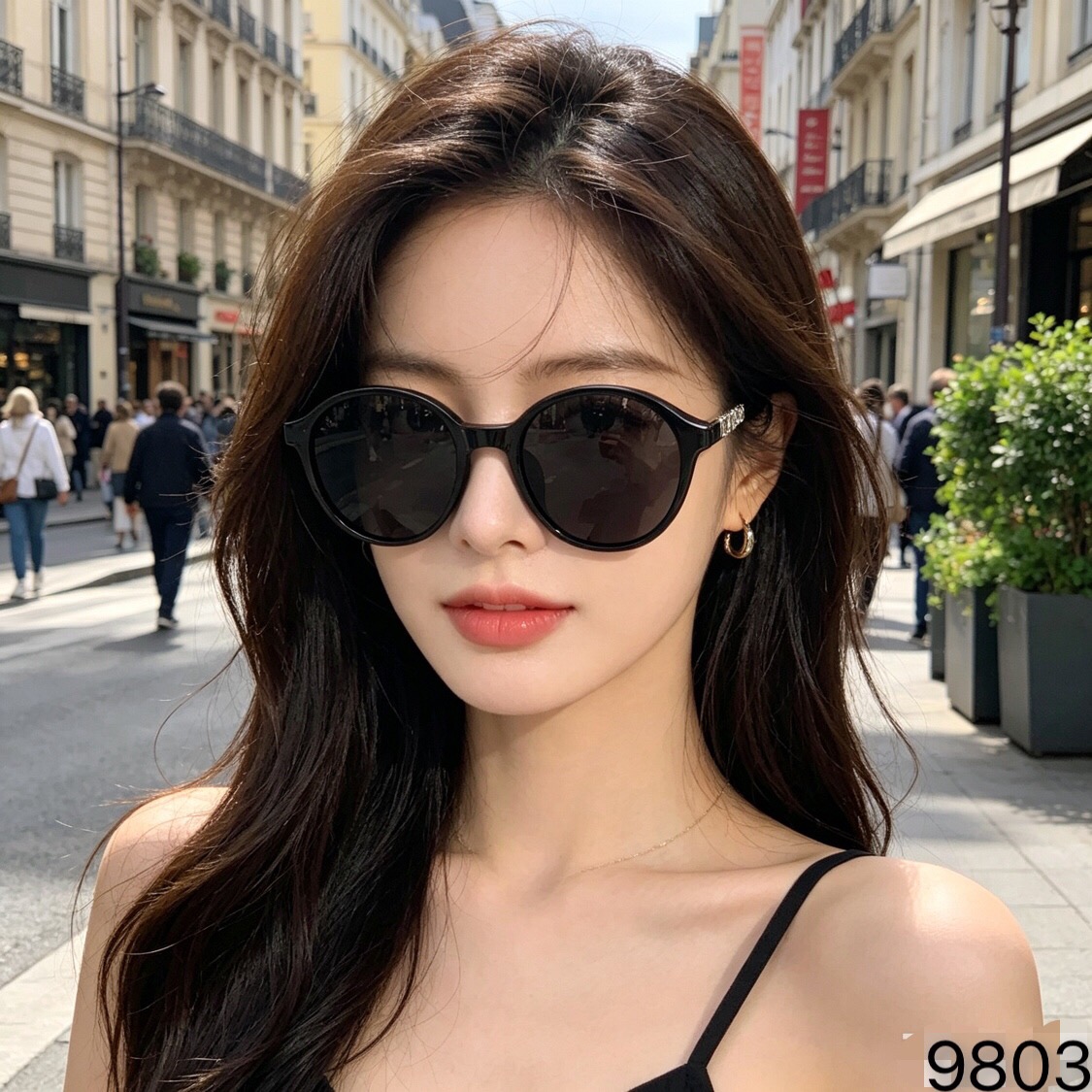 CHANE*复古港风大框猫眼墨镜女高级感适合方圆脸2026新款偏光太阳镜