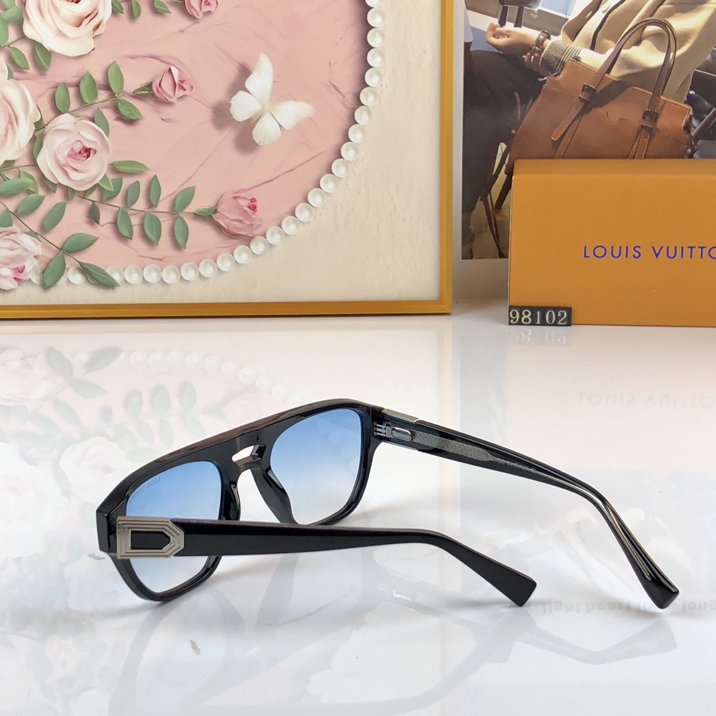 LOUISVUITTO*时尚高质量男女情侣款太阳眼镜防紫外线谢霆锋同款墨镜