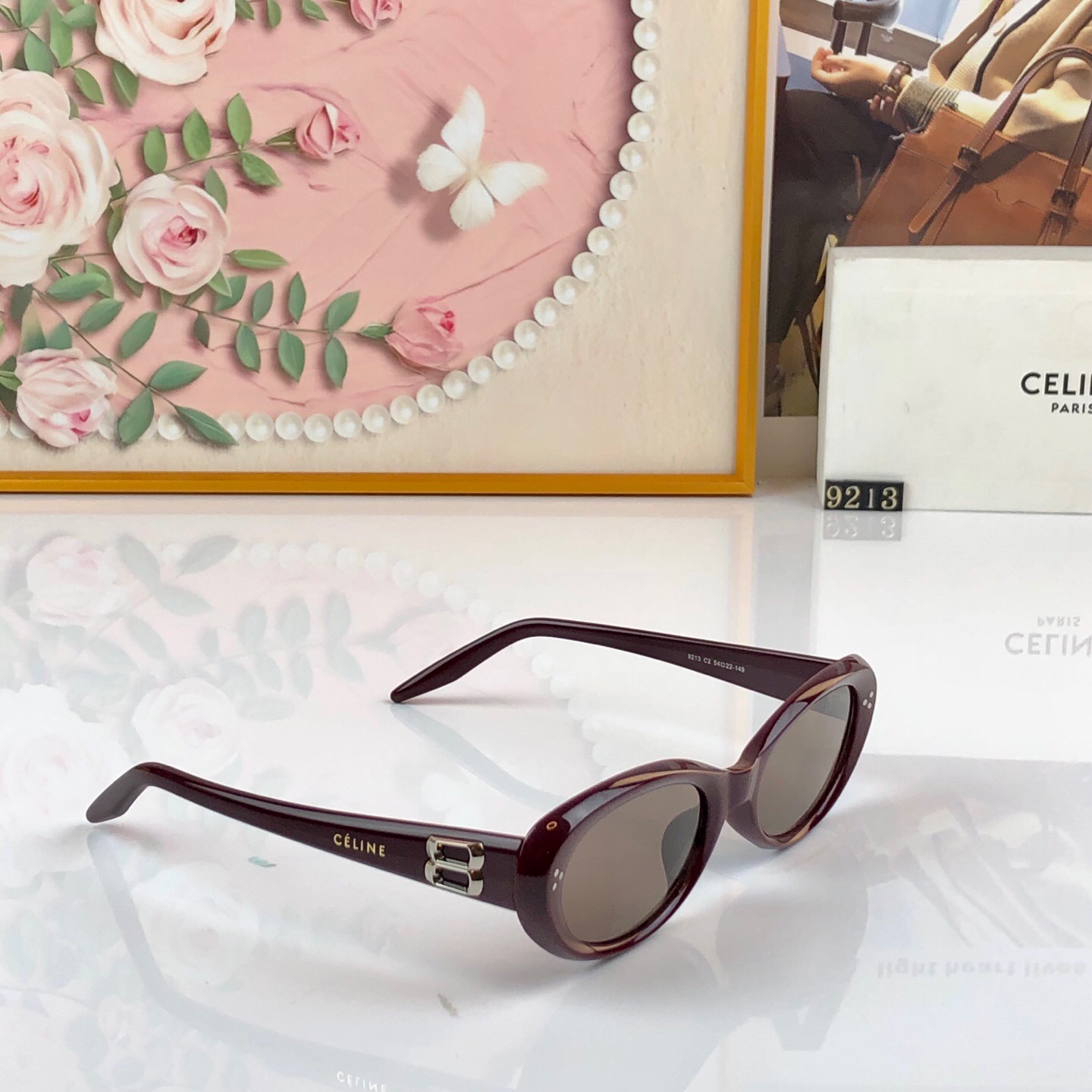 Celin*2026新款复古猫眼窄框墨镜女款潮小脸凹造型气质高级感夏太阳镜