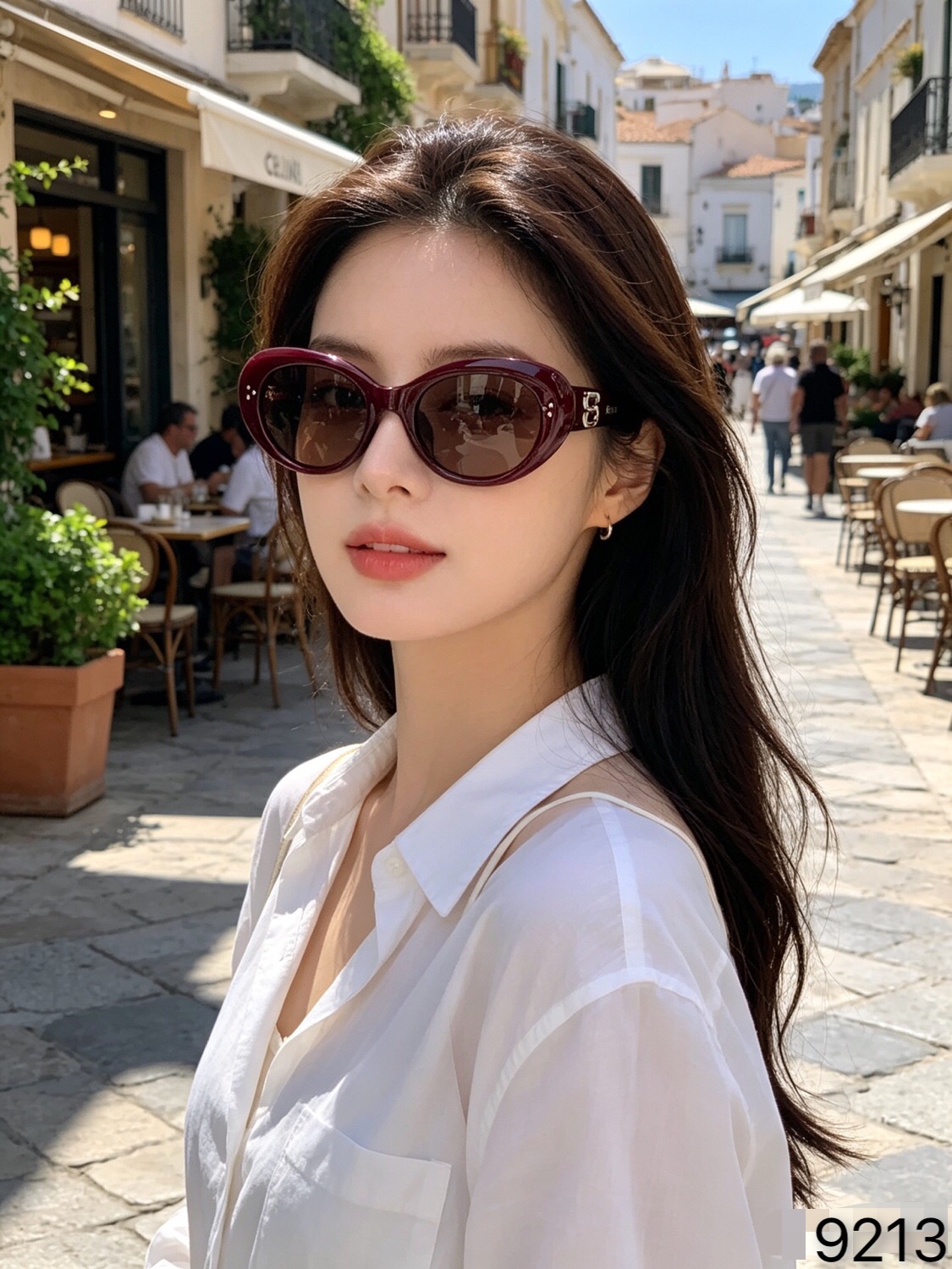 Celin*2026新款复古猫眼窄框墨镜女款潮小脸凹造型气质高级感夏太阳镜