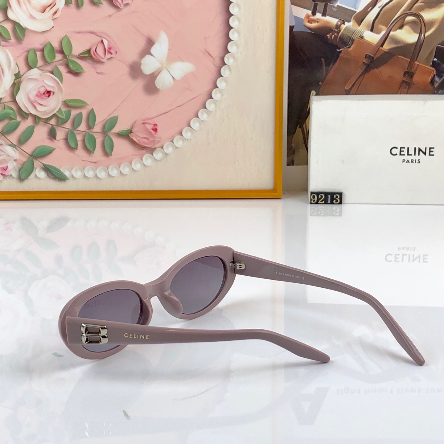 Celin*2026新款复古猫眼窄框墨镜女款潮小脸凹造型气质高级感夏太阳镜