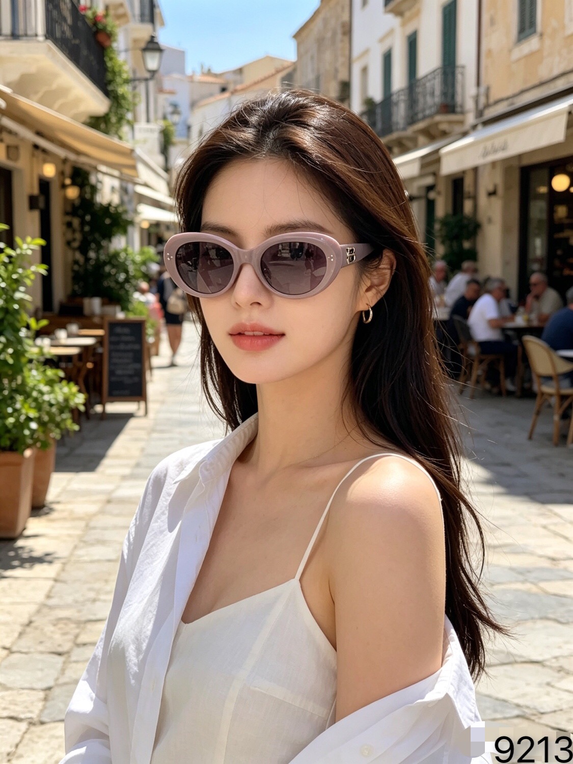 Celin*2026新款复古猫眼窄框墨镜女款潮小脸凹造型气质高级感夏太阳镜