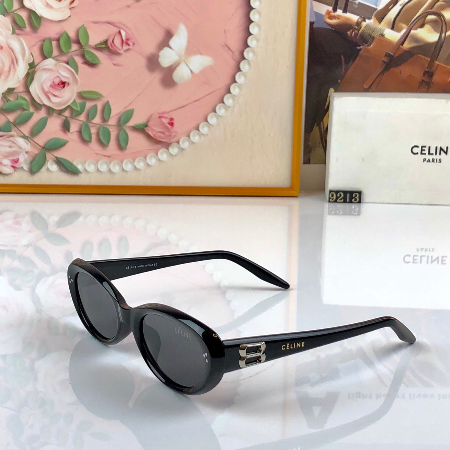 Celin*2026新款复古猫眼窄框墨镜女款潮小脸凹造型气质高级感夏太阳镜