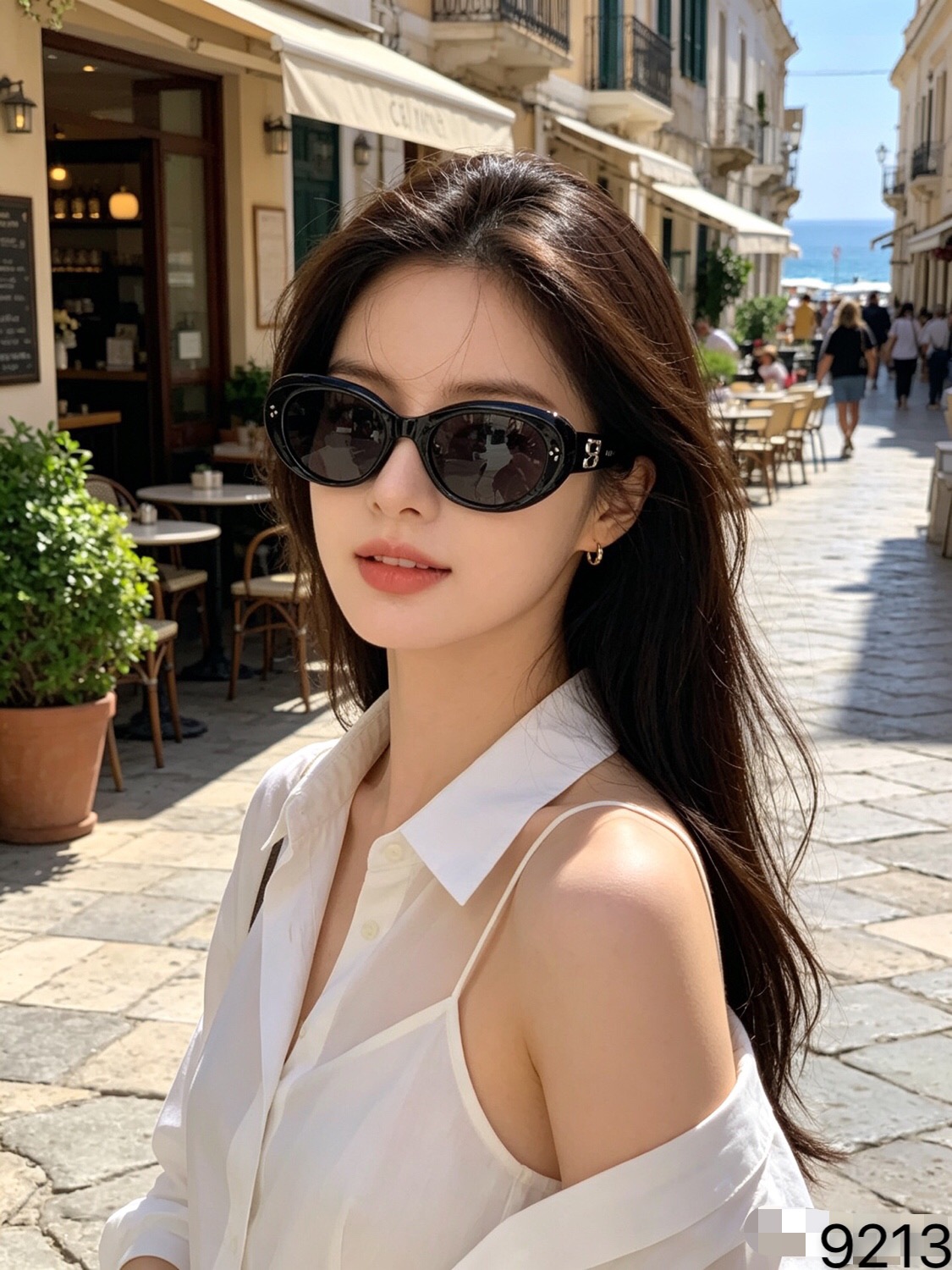 Celin*2026新款复古猫眼窄框墨镜女款潮小脸凹造型气质高级感夏太阳镜