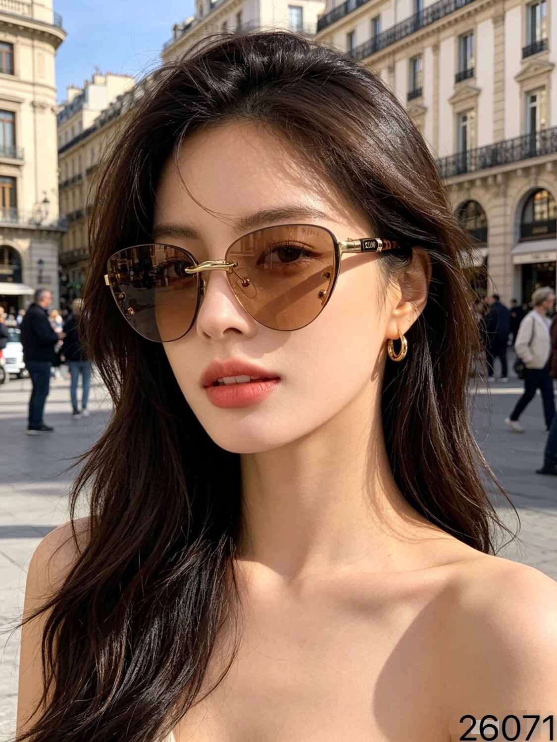 Celin*韩版高级感猫眼遮阳墨镜女防紫外线大框圆脸显瘦防晒辣妹太阳眼镜 Celin*韩版高级感猫眼遮阳墨镜女防紫外线大框圆脸显瘦防晒辣妹太阳眼镜