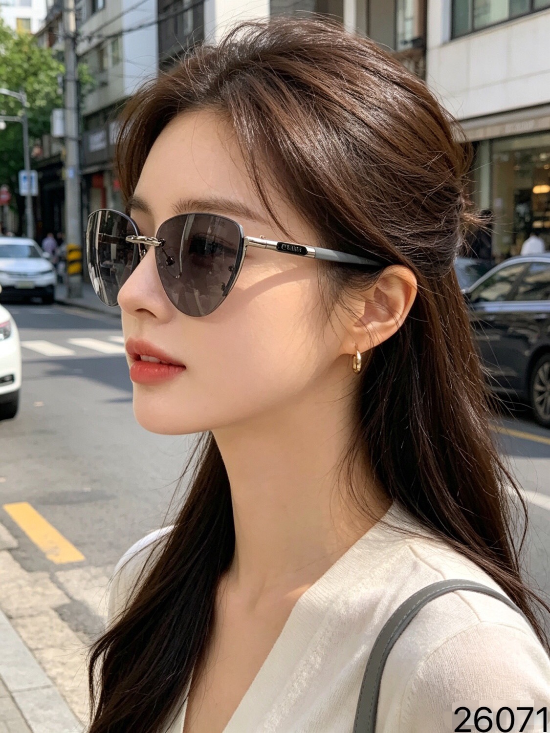 Celin*韩版高级感猫眼遮阳墨镜女防紫外线大框圆脸显瘦防晒辣妹太阳眼镜 Celin*韩版高级感猫眼遮阳墨镜女防紫外线大框圆脸显瘦防晒辣妹太阳眼镜