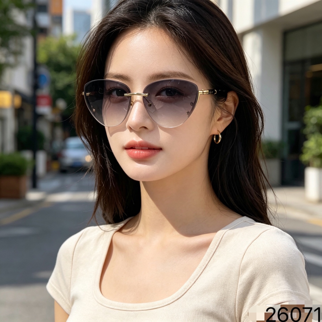 Celin*韩版高级感猫眼遮阳墨镜女防紫外线大框圆脸显瘦防晒辣妹太阳眼镜 Celin*韩版高级感猫眼遮阳墨镜女防紫外线大框圆脸显瘦防晒辣妹太阳眼镜