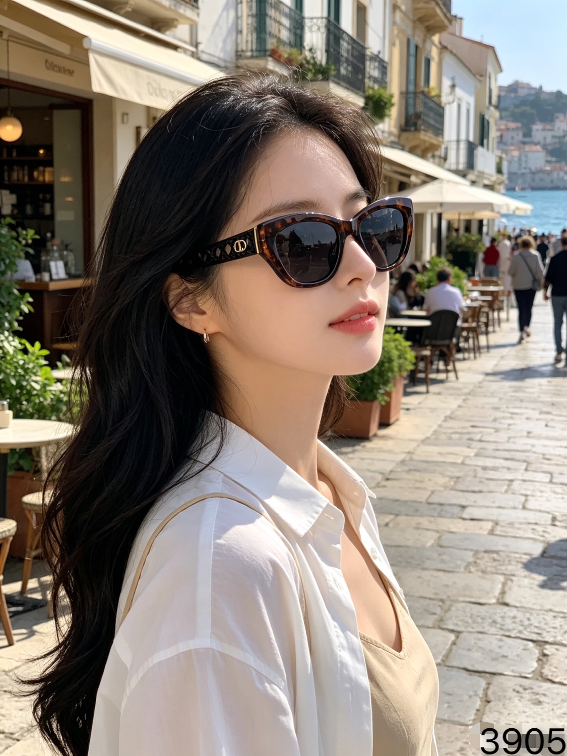 Dio*欧美时髦高级感太阳眼镜网红同款时尚方框太阳镜新款女潮复古墨镜