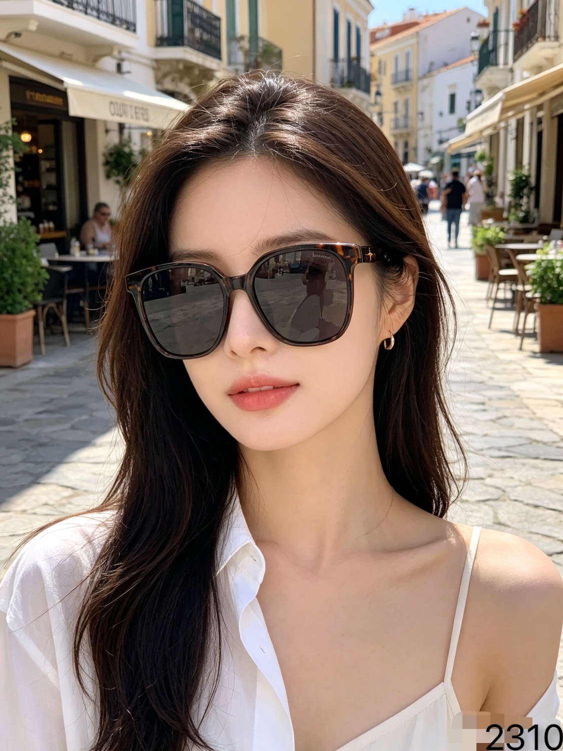 LOUISVUITTO*欧美时髦高级感太阳眼镜网红同款时尚方框太阳镜新款女潮复古墨镜