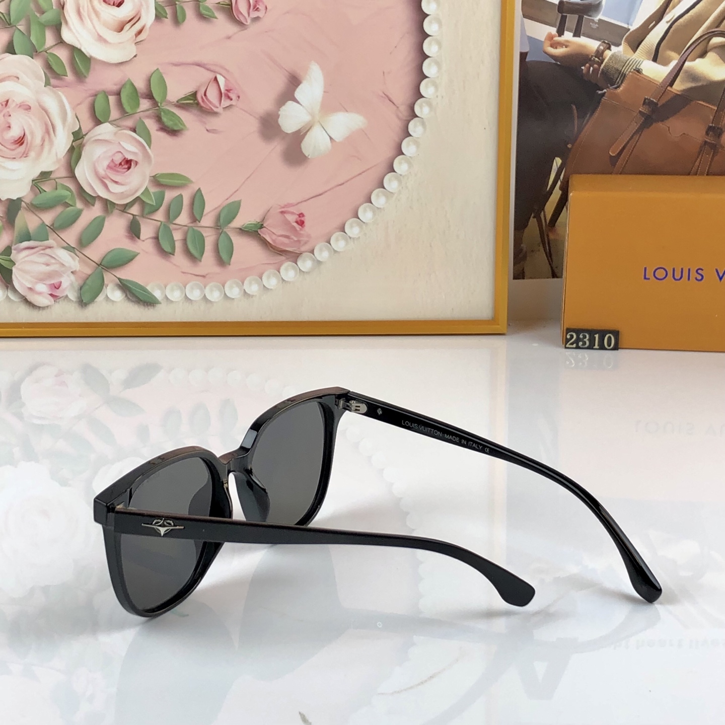 LOUISVUITTO*欧美时髦高级感太阳眼镜网红同款时尚方框太阳镜新款女潮复古墨镜