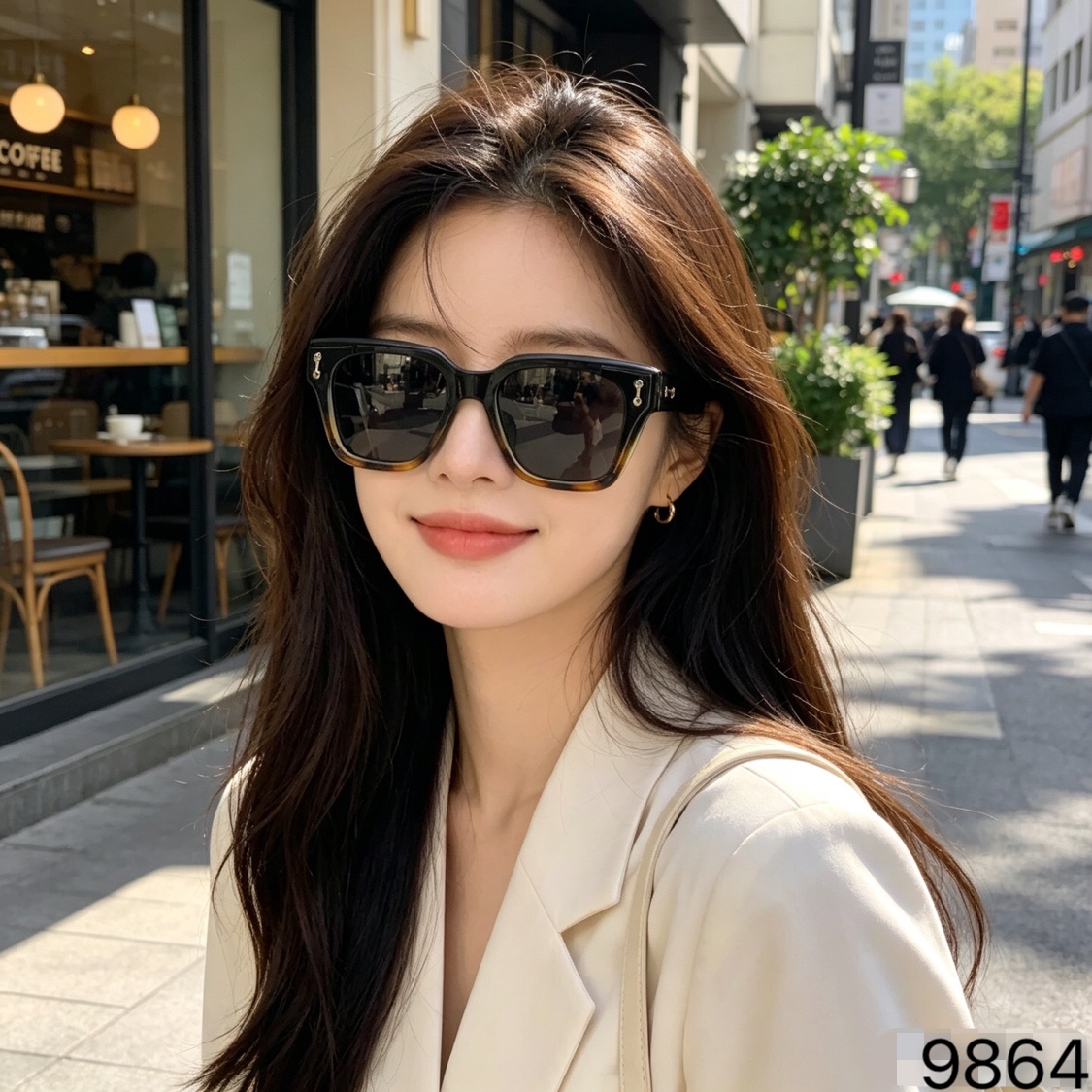 Louis vuitto*2026太阳镜男款高级感新款欧美时尚街拍ins女复古方框潮流大墨镜