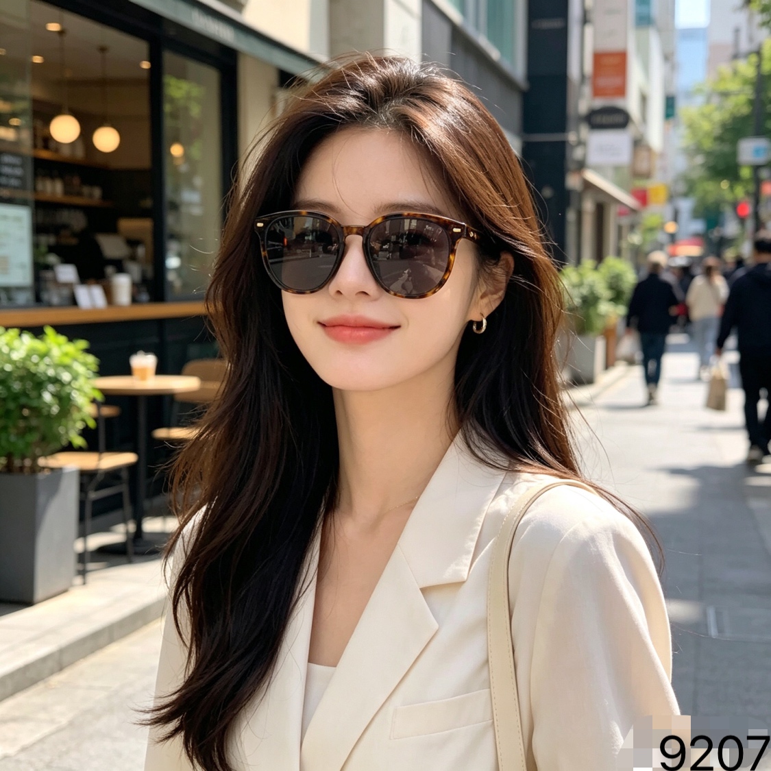 Dio*墨镜新款女韩系时尚太阳镜黑框男款潮开车防晒眼镜