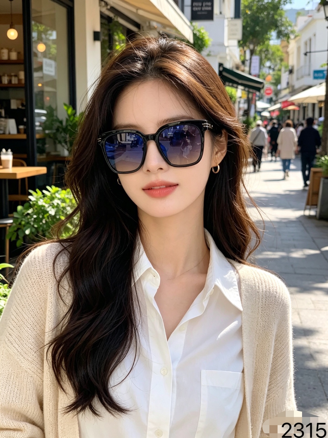 LOUISVUITTO*新款眼镜时尚黑色墨镜女夏防紫外线男士开车外出拍照遮阳太阳镜