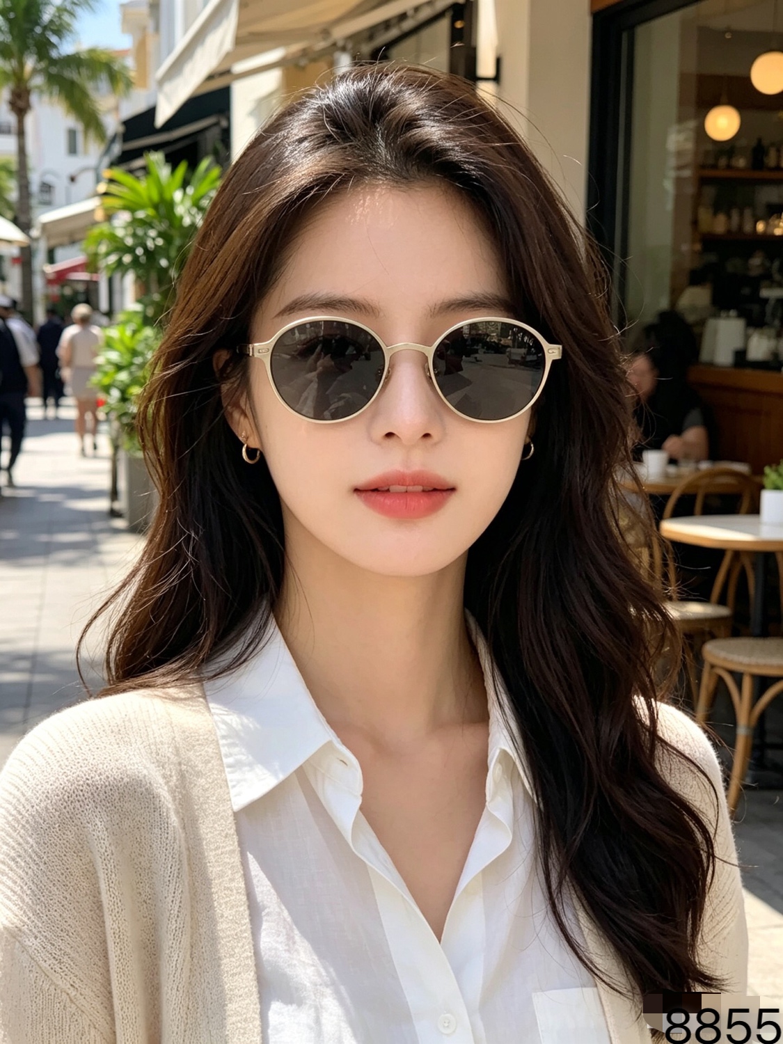 Celin*港风时尚椭圆窄框墨镜女小脸高级感老钱风夏季防晒太阳镜防紫外线 Celin*港风时尚椭圆窄框墨镜女小脸高级感老钱风夏季防晒太阳镜防紫外线