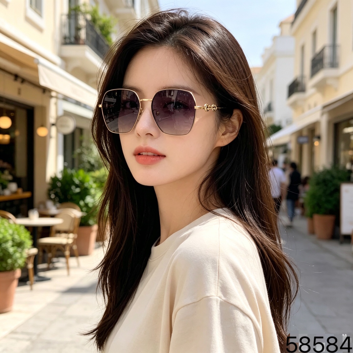🔥🔥Gucc*复古方框ins防紫外线太阳镜女大框显瘦素颜镜网红款韩版墨镜海边 🔥🔥Gucc*复古方框ins防紫外线太阳镜女大框显瘦素颜镜网红款韩版墨镜海边