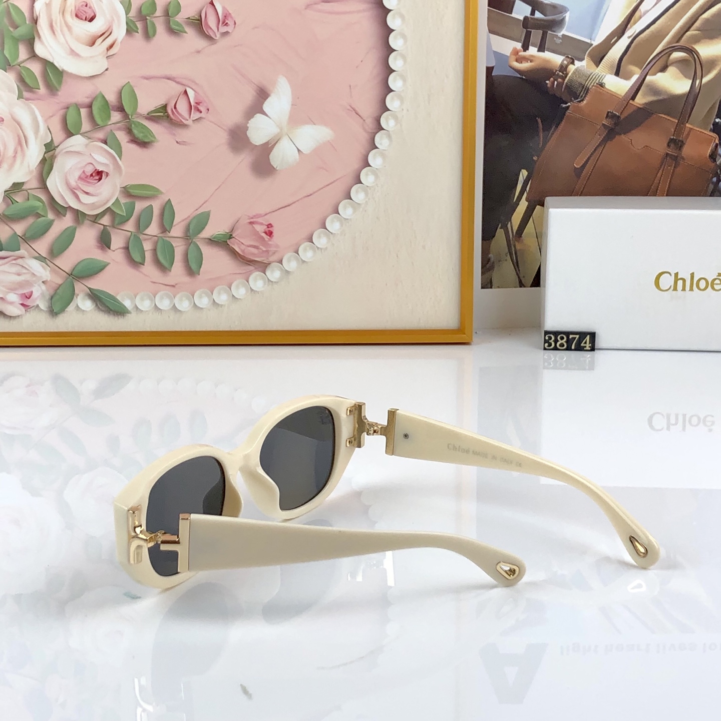 🔥🔥chlo*时髦椭圆形猫眼太阳镜墨镜潮流前卫防晒优雅时尚遮阳女士鹅蛋脸潮