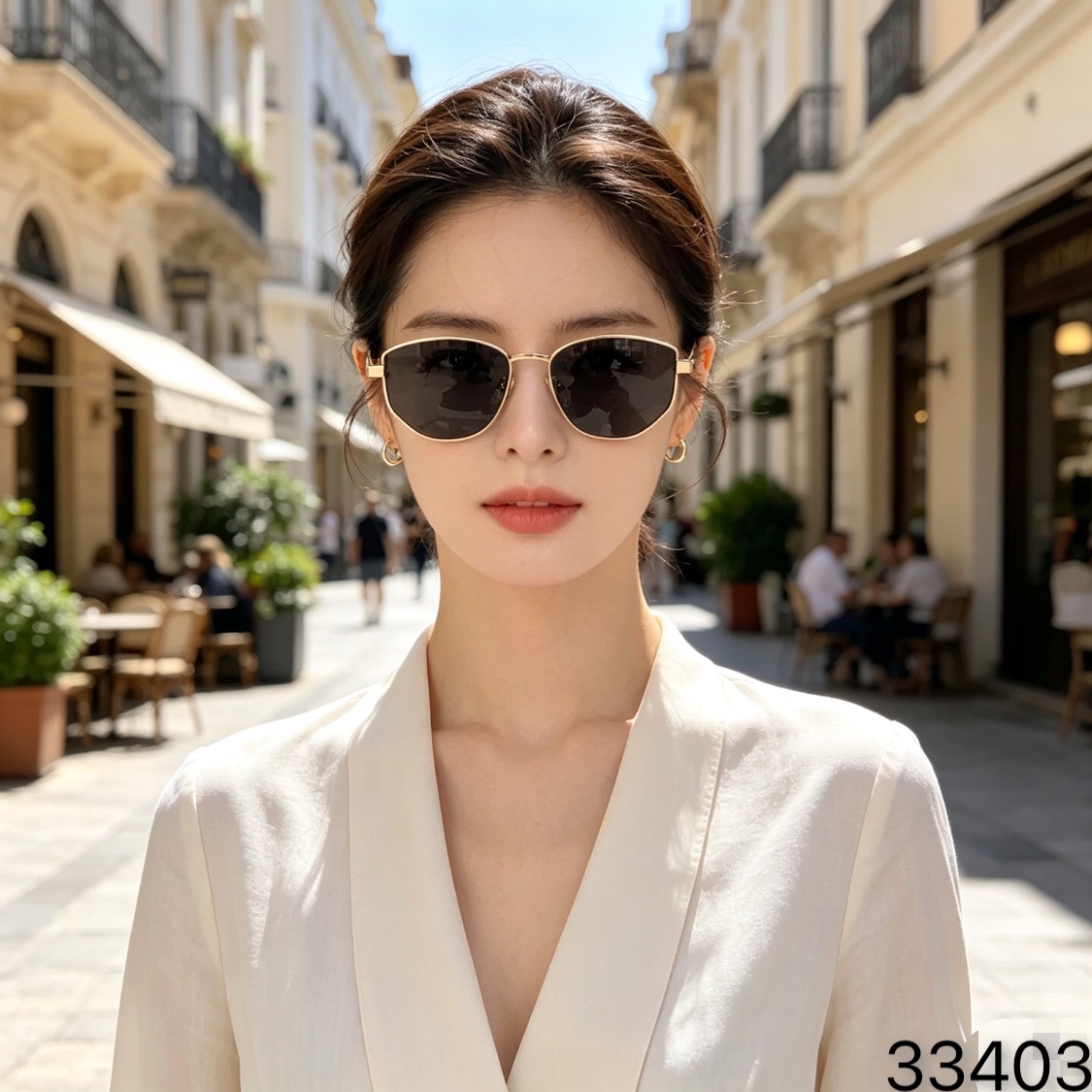 🔥🔥Dio*新款时尚千金风眼镜多边形金属潮流太阳镜女轻奢简约百搭防晒墨镜