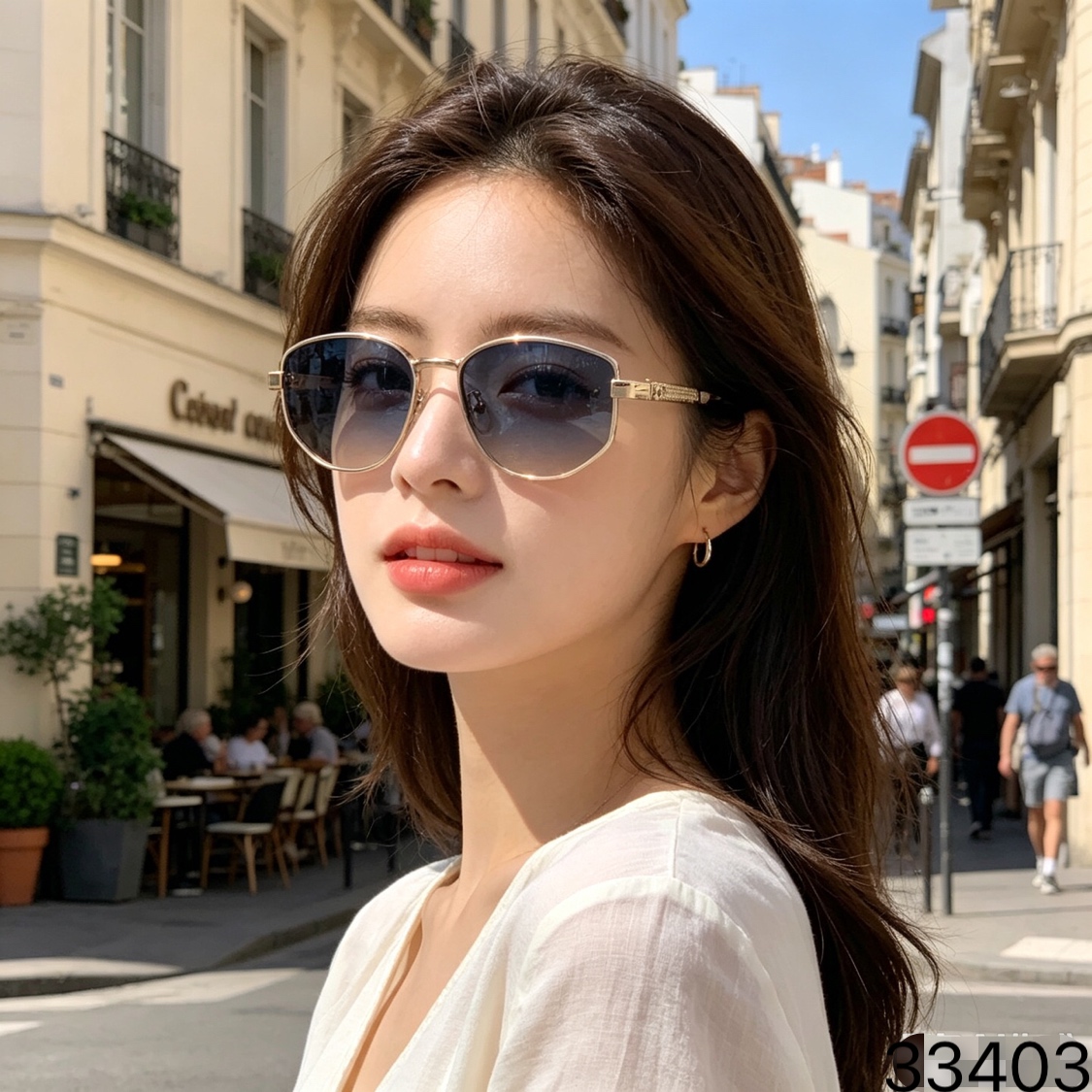🔥🔥Dio*新款时尚千金风眼镜多边形金属潮流太阳镜女轻奢简约百搭防晒墨镜