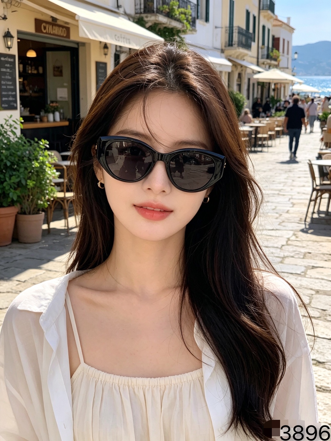 🔥🔥Chane*猫眼墨镜女款2026新款高级感旅游拍照出片太阳镜防紫外线