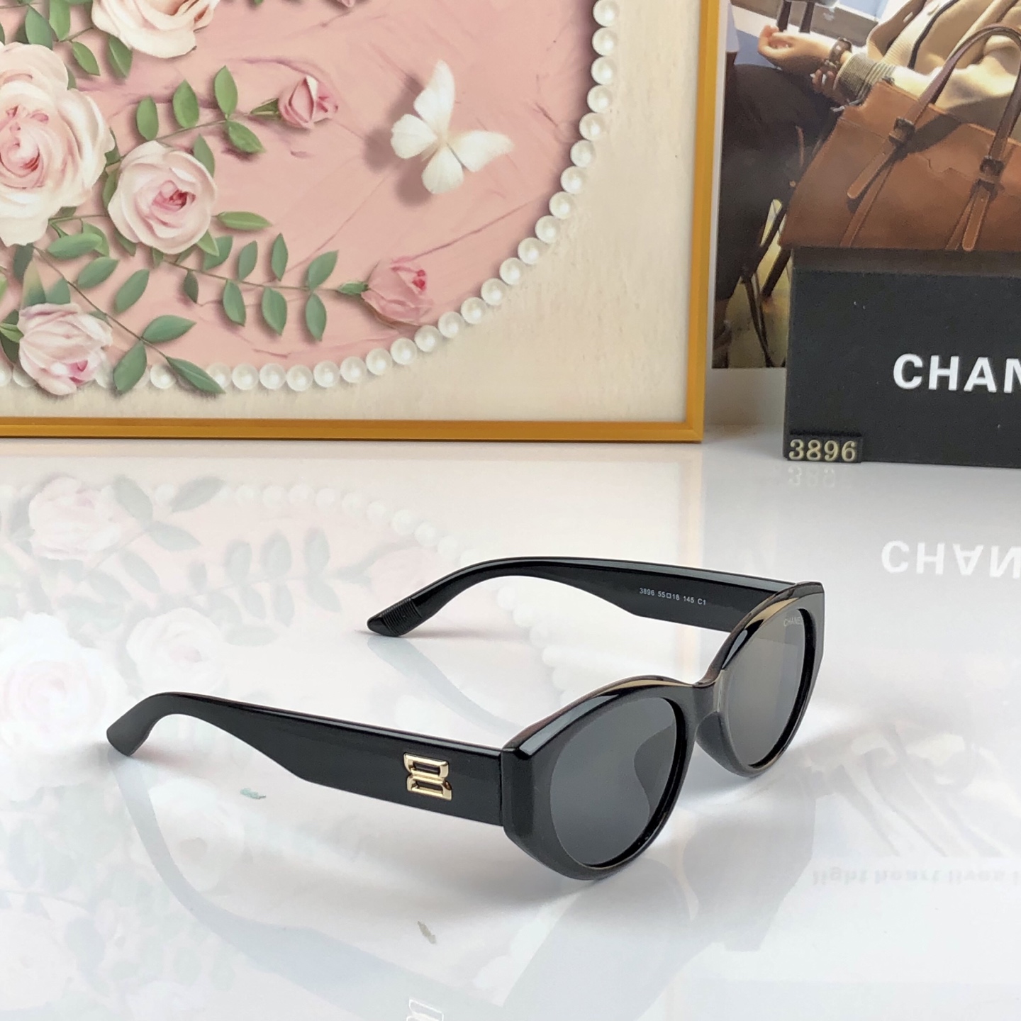 🔥🔥Chane*猫眼墨镜女款2026新款高级感旅游拍照出片太阳镜防紫外线