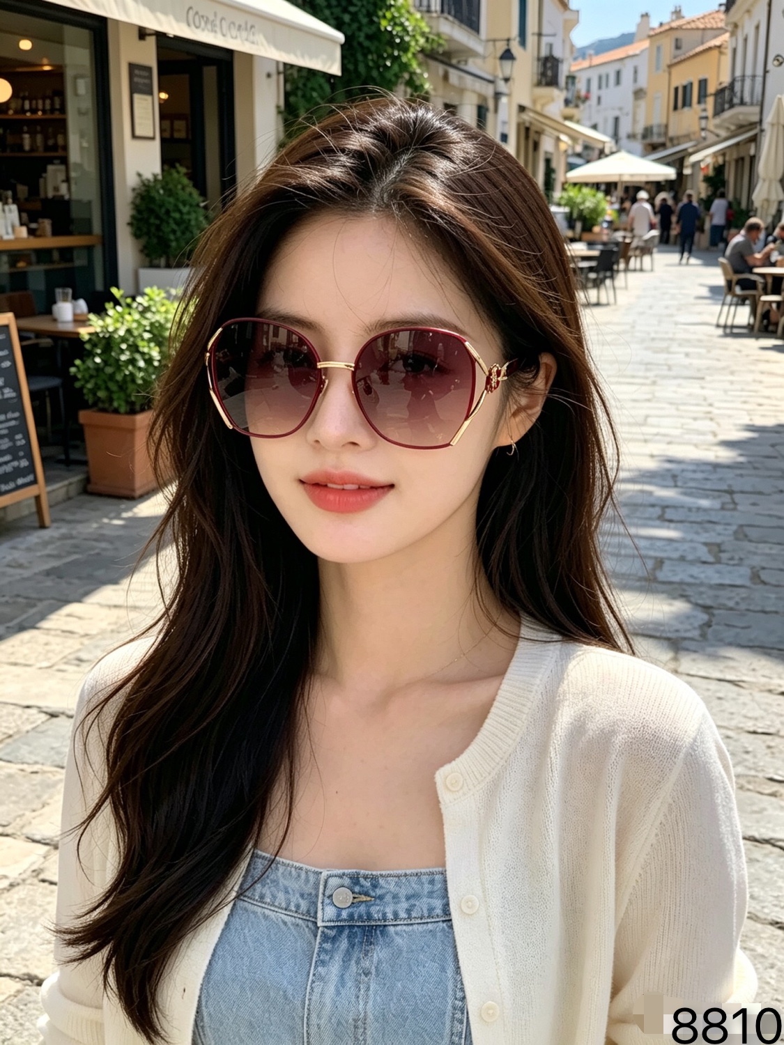 🔥🔥Chane*2026新款潮流时尚防紫外墨镜女 素颜ins显瘦遮阳镜偏光太阳镜