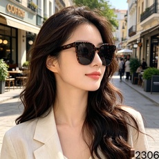 🆕 🔥🔥Chane*韩版复古方形大框夏季墨镜女潮海边度假防紫外线高级感太阳镜男 🆕 🔥🔥Chane*韩版复古方形大框夏季墨镜女潮海边度假防紫外线高级感太阳镜男