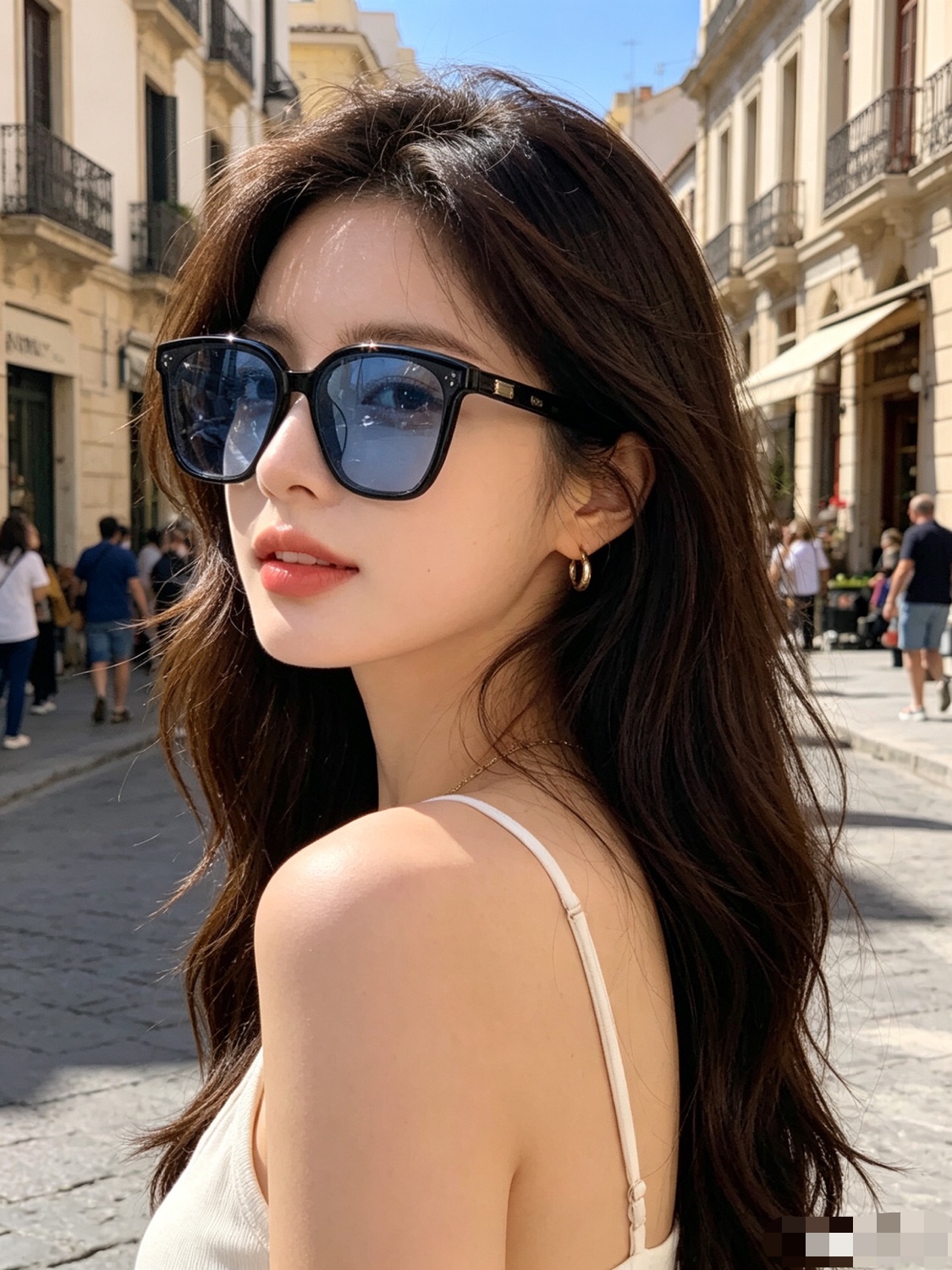 🆕 。新品高端品质GM墨镜女士2026款大框太阳眼镜潮流时尚出游防晒神器