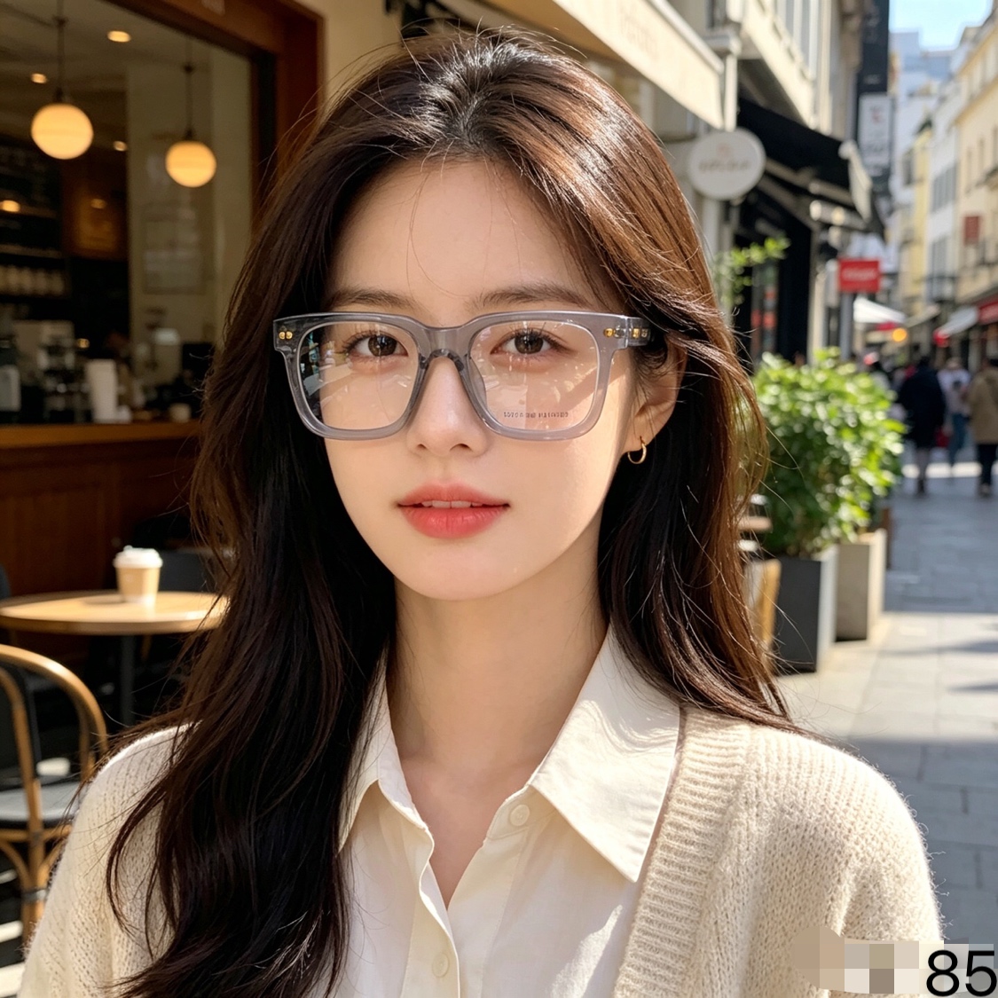 Tommy网红时尚镜框眼镜近视女男可配度数素颜眼镜框网红款大脸圆脸显瘦