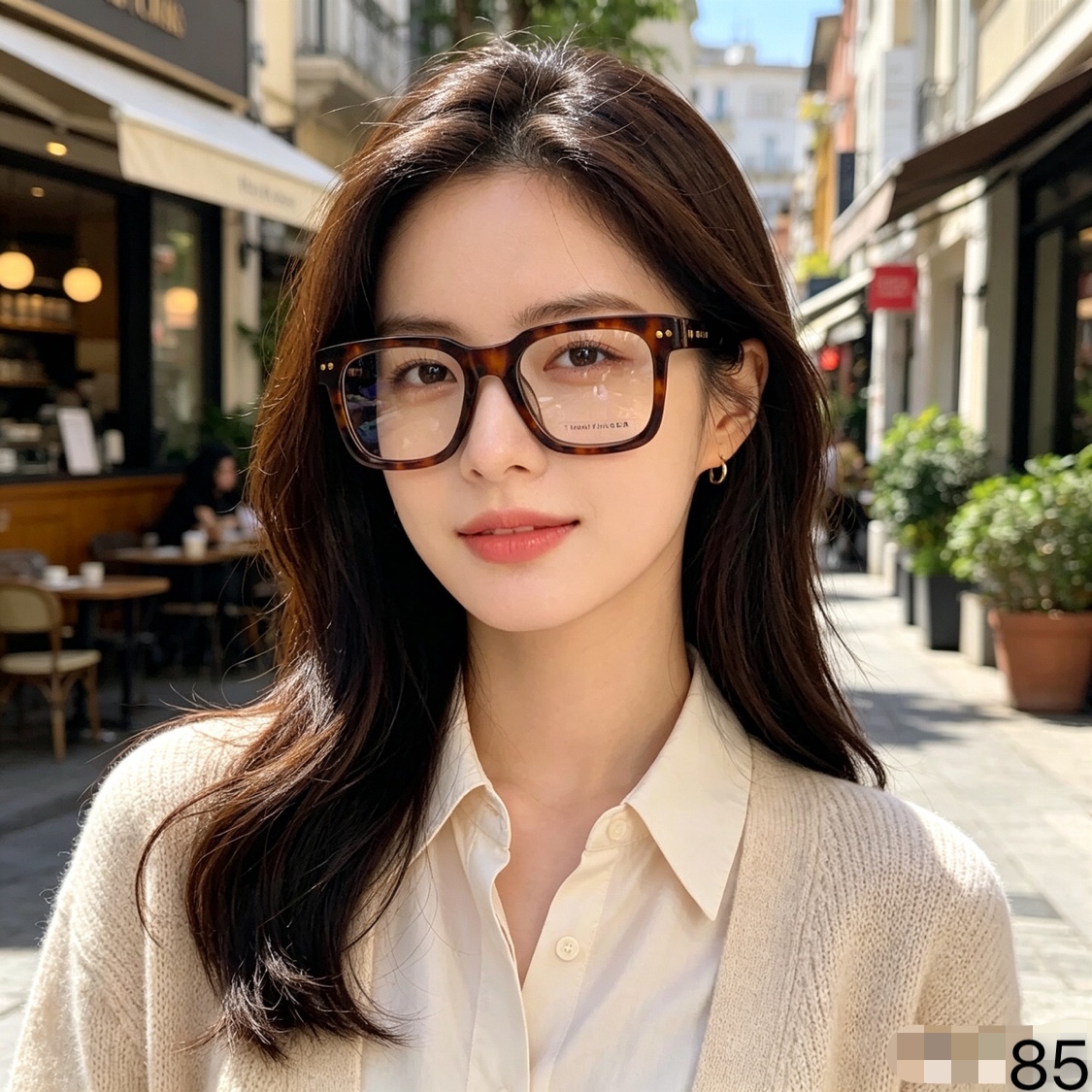 Tommy网红时尚镜框眼镜近视女男可配度数素颜眼镜框网红款大脸圆脸显瘦