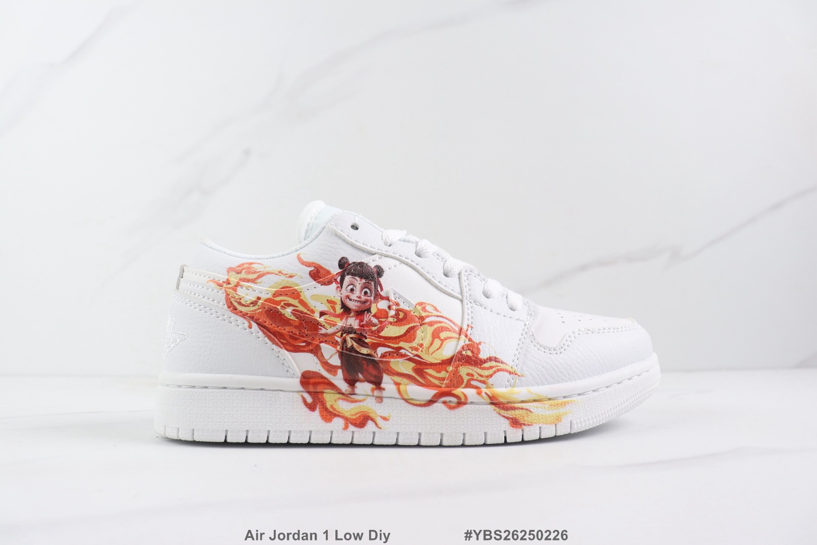 Air Jordan 1 Low Diy定制款 Jordan1代低帮板鞋 哪吒彩绘 牛皮材质 真标带半码 Size:36-45码                  #YBS262502266