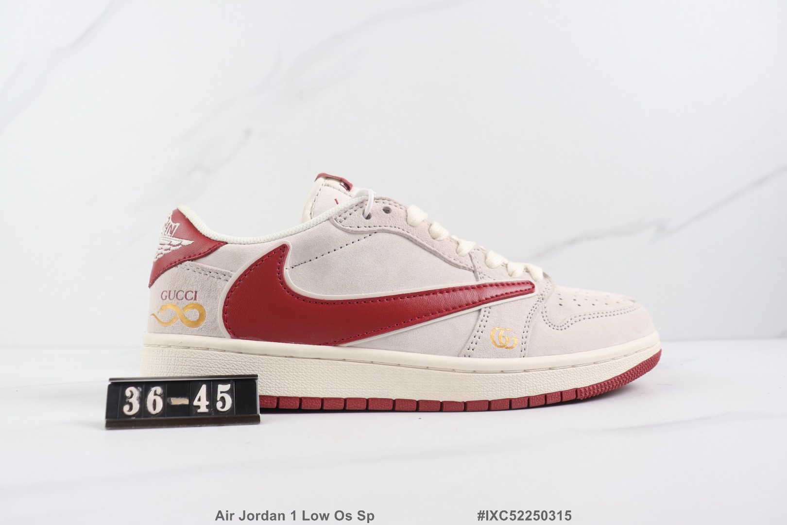Air Jordan 1 Low Os Sp Jordan1代低帮板鞋 倒勾 蛇年限定 Diy定制 牛皮材质 公司级 真标带半码 Size:36-45码6