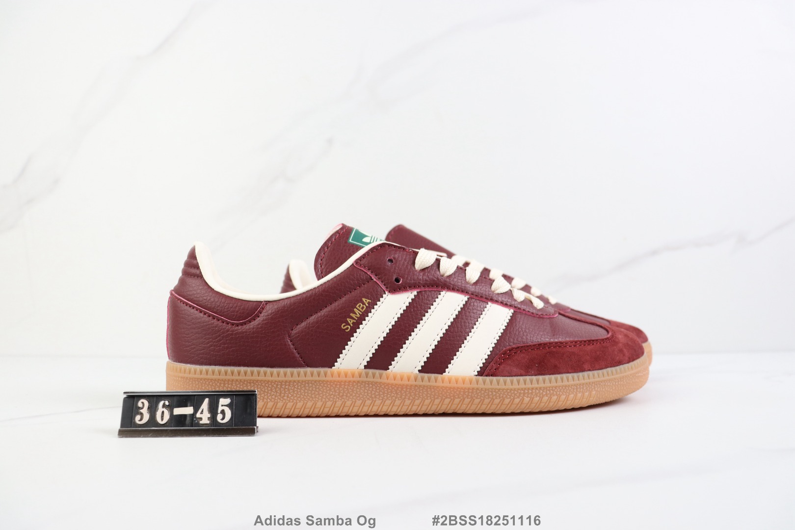 💰P90🔺Adidas Samba Og 阿迪达斯三叶草低帮休闲鞋 桑巴限定 牛皮材质德训鞋 真标带半码 Size:36-45码 #2BSS18251116