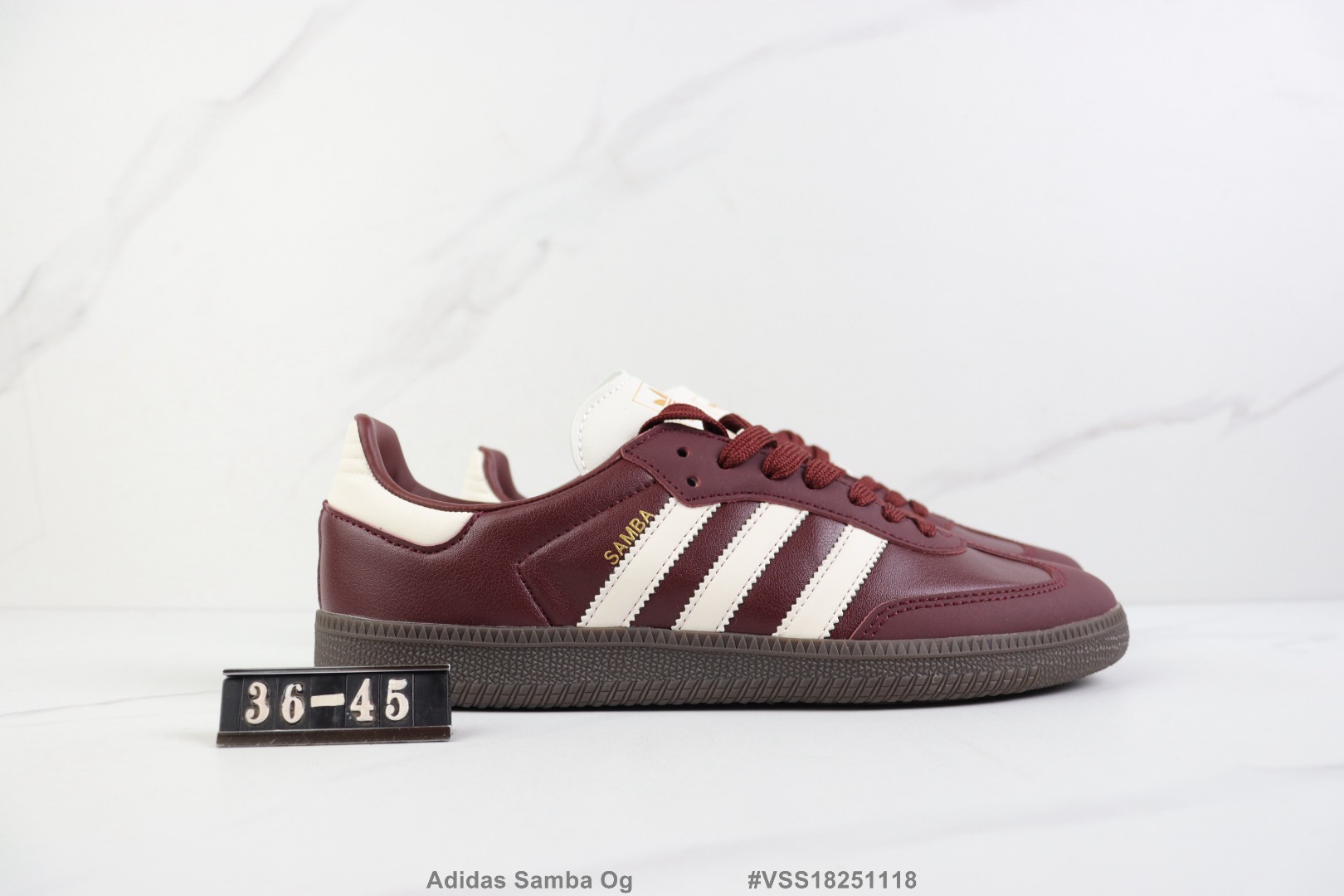 💰P90🔺Adidas Samba Og 阿迪达斯三叶草低帮休闲鞋 桑巴限定 牛皮材质德训鞋 真标带半码 Size:36-45码 #VSS18251118