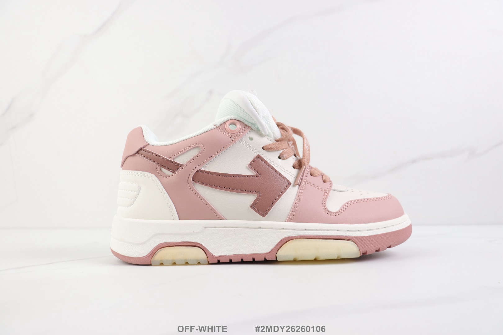 💰P130🔺OFF-WHITE 低帮休闲跑步鞋 高街潮牌 牛皮材质运动鞋 原盒 真标 Size:36-45码                             #2MDY26260106