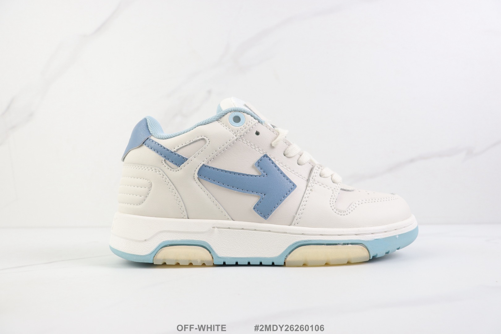 💰P130🔺OFF-WHITE 低帮休闲跑步鞋 高街潮牌 牛皮材质运动鞋 原盒 真标 Size:36-41码                             #2MDY26260106