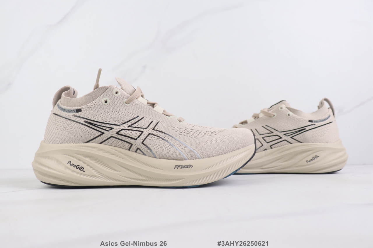  💰230
🔺Asics Ge-Nimbus 26 亚瑟士厚底减震跑步鞋 织物材质运动鞋   Size:39-45码                           