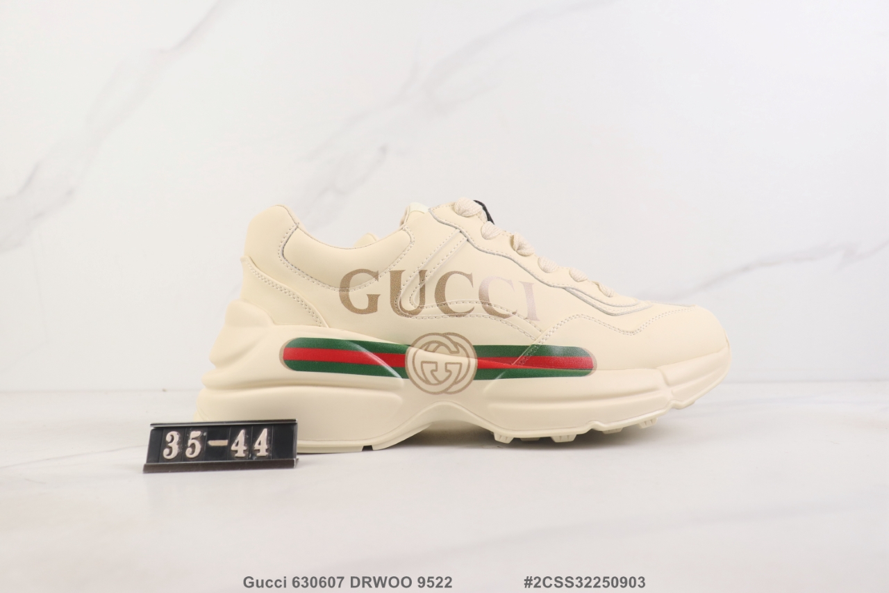 🈴💰P160🔺Gucci 630607 DRWOO 9522 古驰厚底低帮休闲鞋 牛皮材质老爹鞋 公司级 尺码见图 #2CSS32250903