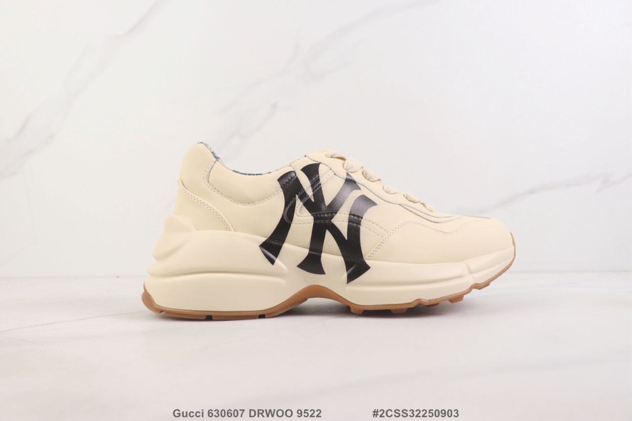 💰P160🔺Gucci 630607 DRWOO 9522 古驰厚底低帮休闲鞋 牛皮材质老爹鞋 公司级 Size:35-44码 #2CSS32250903