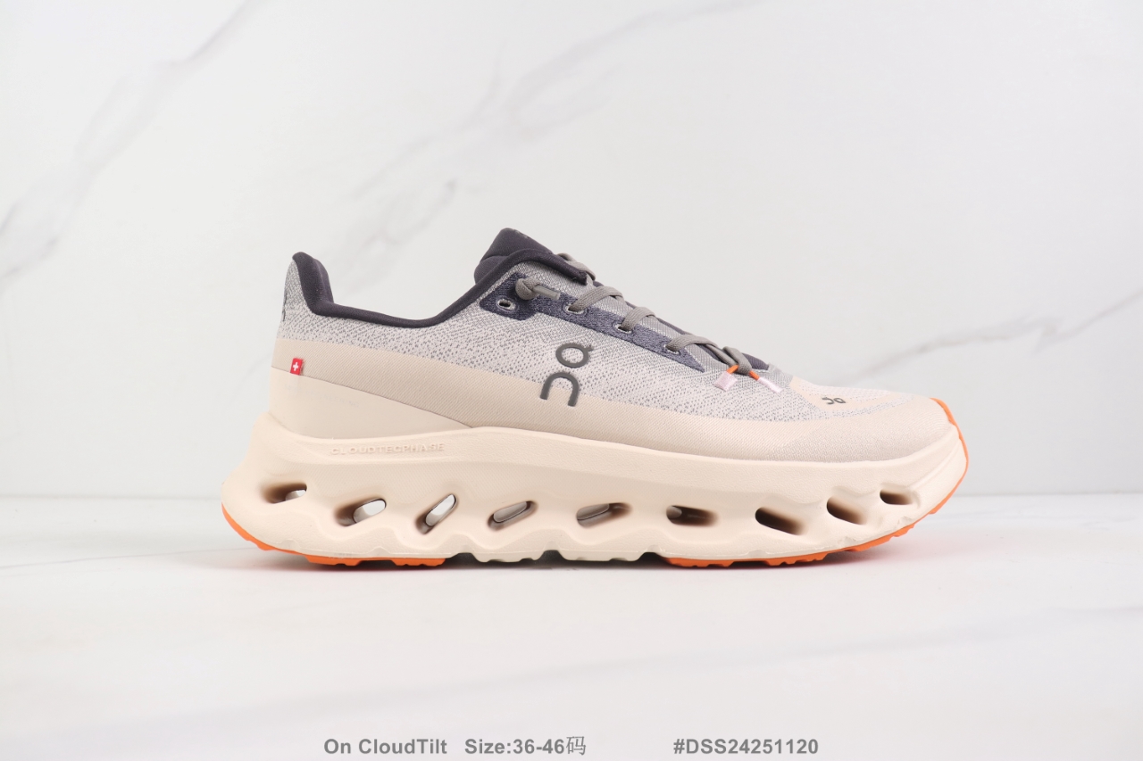 💰P120🔺On CloudTilt 昂跑减震休闲跑步鞋 织物材质 耐磨防滑舒适 真标带半码 Size:36-46码               #DSS24251120