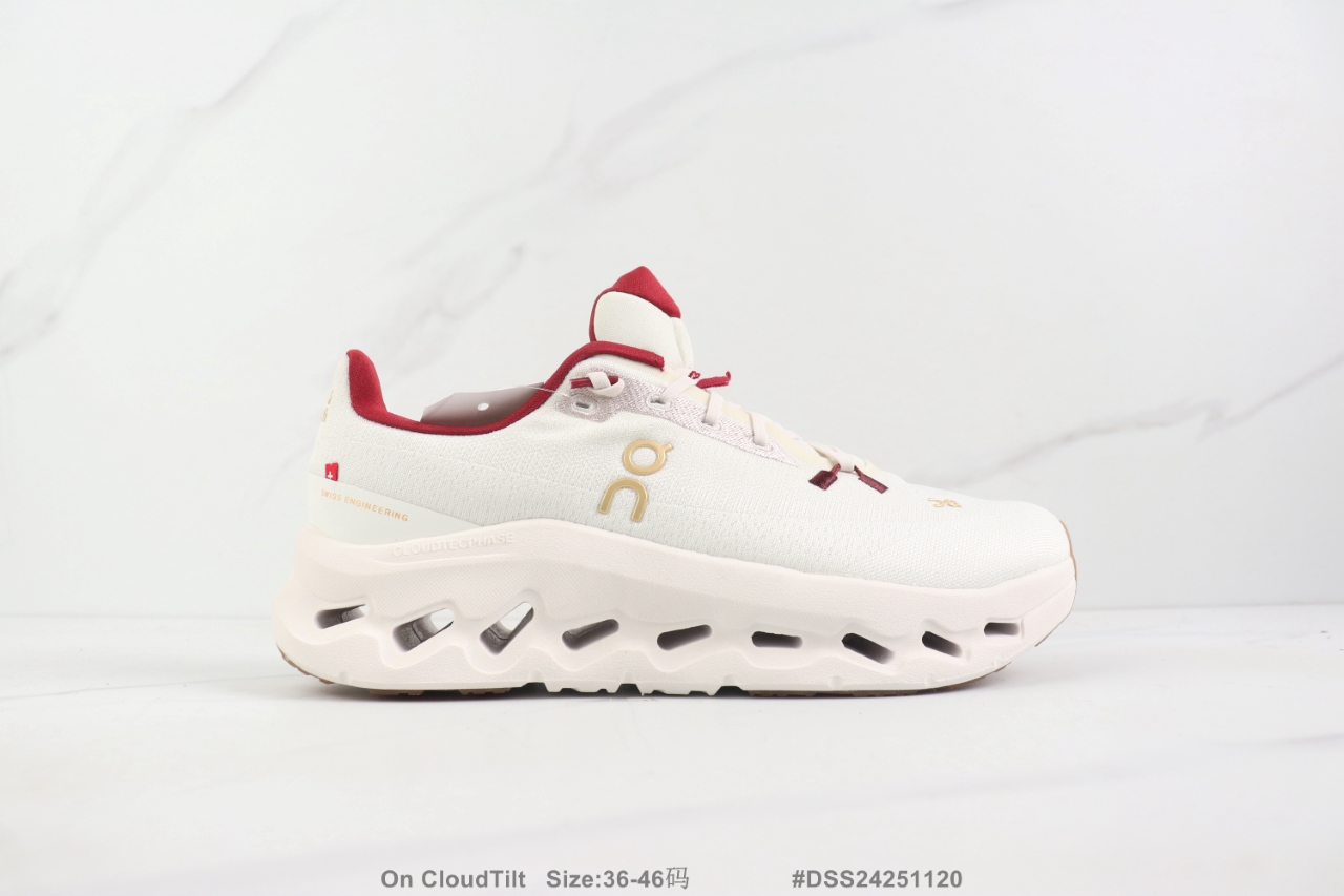 💰P120🔺On CloudTilt 昂跑减震休闲跑步鞋 织物材质 耐磨防滑舒适 真标带半码 Size:36-46码               #DSS24251120