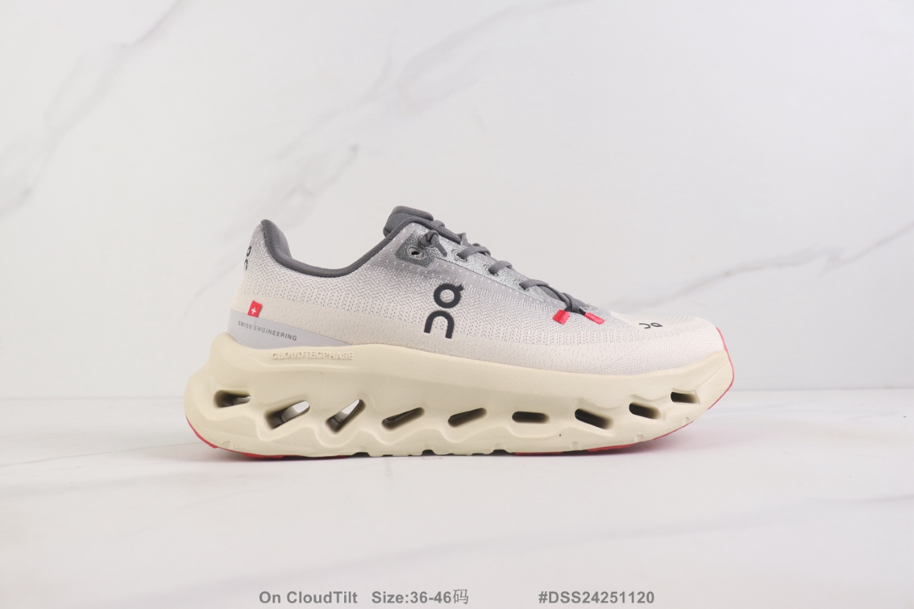 💰P120🔺On CloudTilt 昂跑减震休闲跑步鞋 织物材质 耐磨防滑舒适 真标带半码 Size:36-46码               #DSS24251120