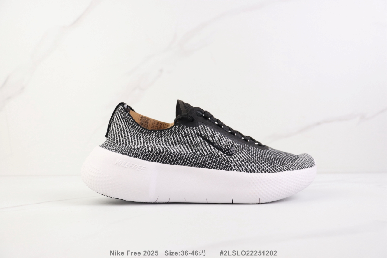 💰110 🔺Nike Free 2025 耐克赤足轻便跑步鞋 织物材质运动鞋 真标带半码 Size:36-46码
