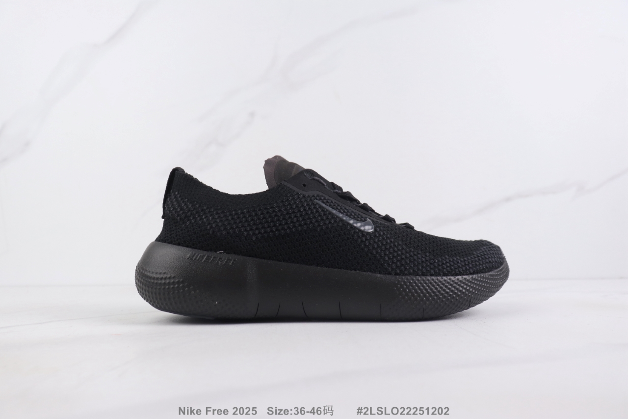 💰110 🔺Nike Free 2025 耐克赤足轻便跑步鞋 织物材质运动鞋 真标带半码 Size:36-46码