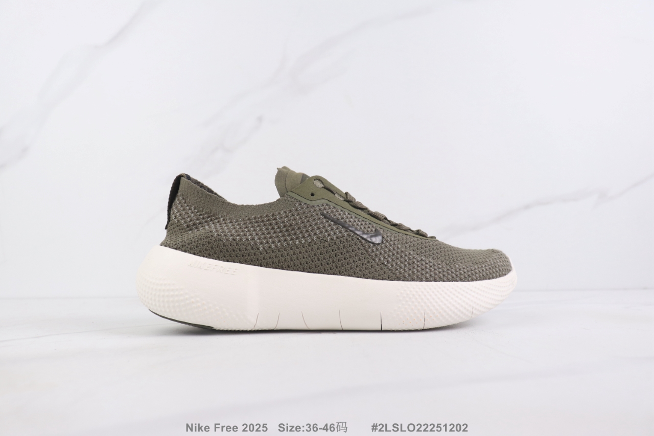 🔺Nike Free 2025 耐克赤足轻便跑步鞋 织物材质运动鞋 真标带半码 码